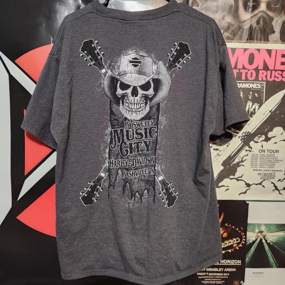 Harley-Davidson Men’s Music City Skull Graphic T-Shirt -